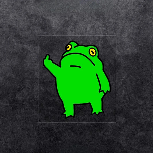 1Pc Funny Frog Vinyl Sticker