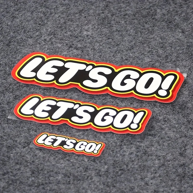 "LET'S GO"  Sticker