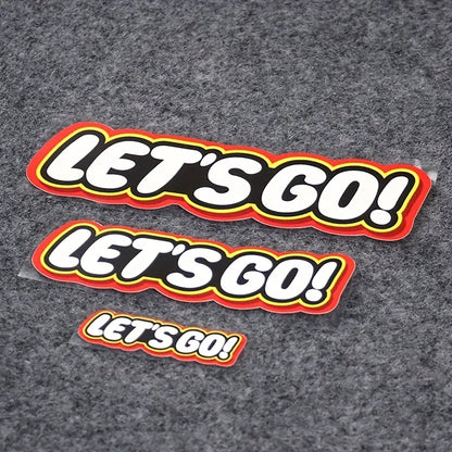 "LET'S GO"  Sticker