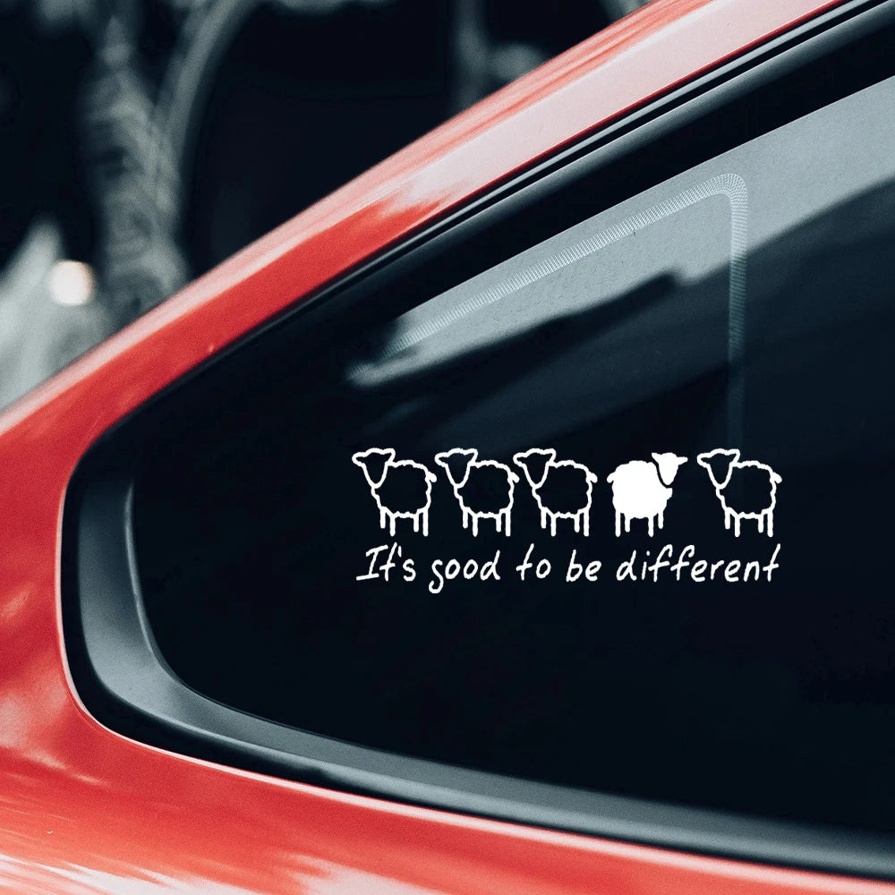 It's Good To Be Different Sheep Graphic decal