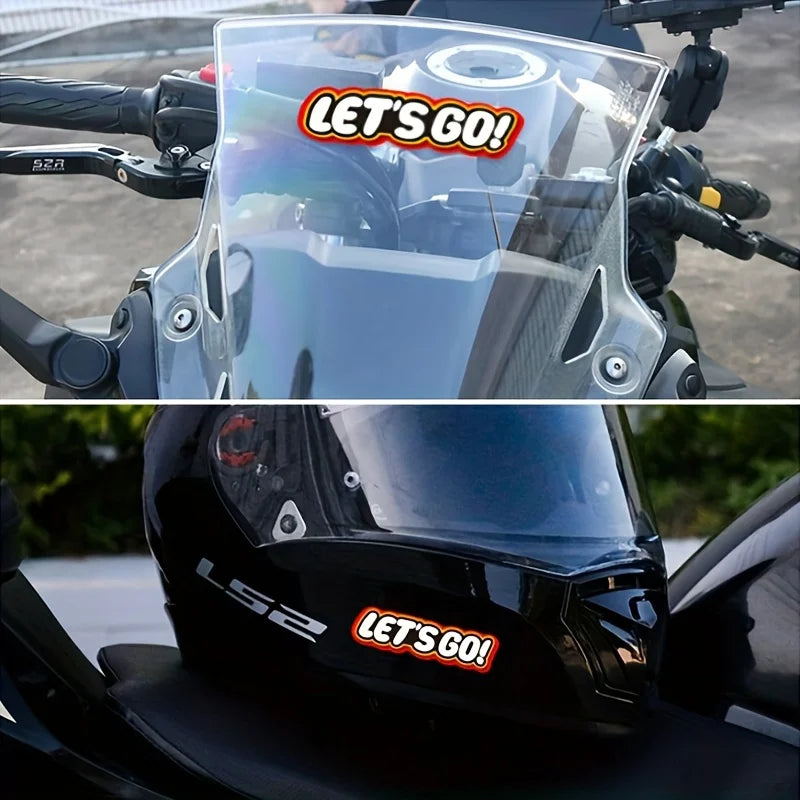"LET'S GO"  Sticker