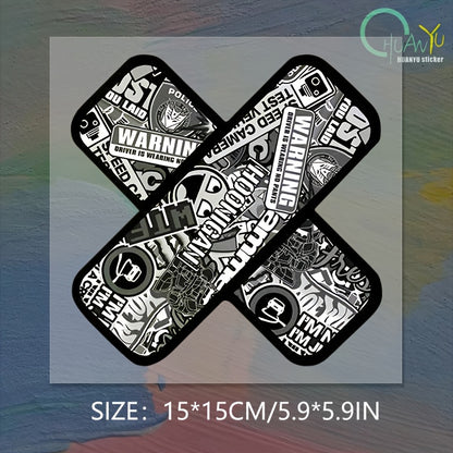 Bold Pattern Graffiti Bandage Design sticker