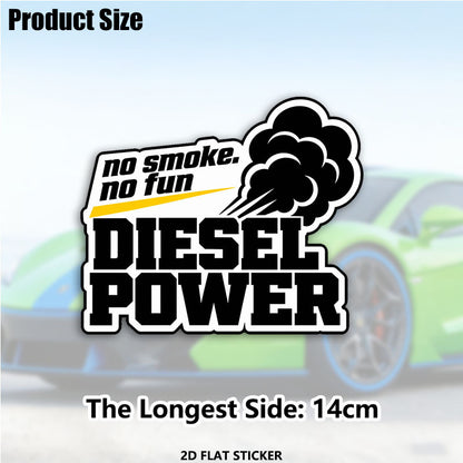 No Smoke No Fun Diesel Power Vinyl Sticker