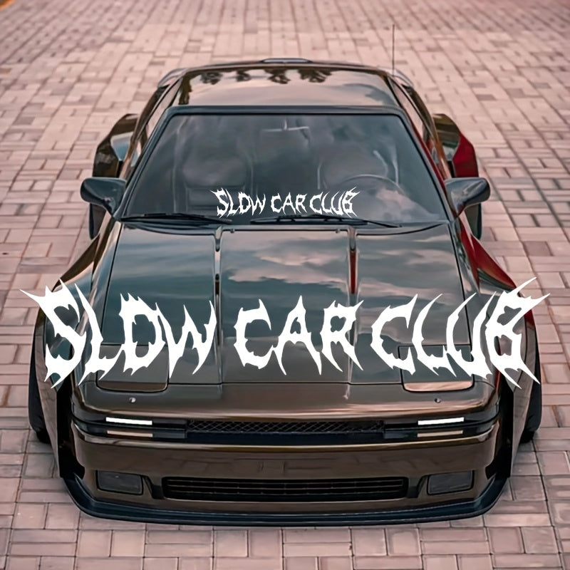 SLOW CAR CLUB Car Windshield Sticker