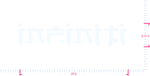 Text INFINITI Vinyl-Aufkleber mit individuellem Schriftzug / 6,11 x 29 Zoll / Weiß /