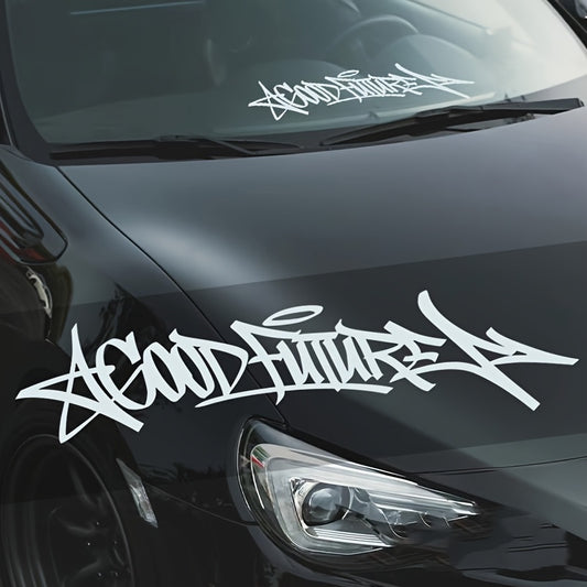 Handwritten GOODFUTURE Car Windshield sticker
