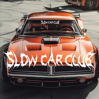SLOW CAR CLUB Car Windshield Sticker