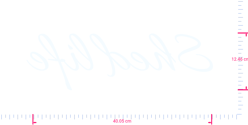 Text Shed life Vinyl-Schriftzug-Aufkleber/12,46 x 40,05 cm/ Weiß /