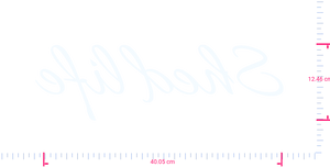 Text Shed life Vinyl-Schriftzug-Aufkleber/12,46 x 40,05 cm/ Weiß /
