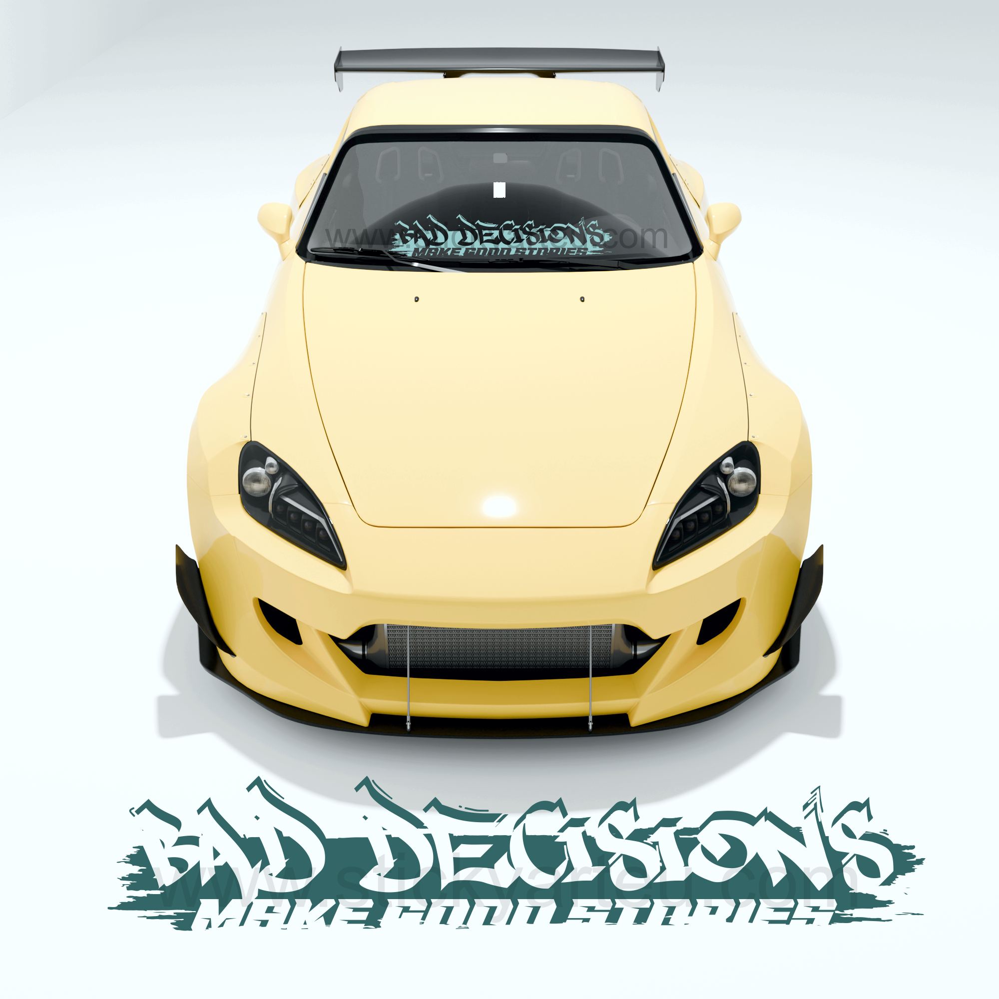 Bad Decisions Makes Good stories windshield decal rear window sticker