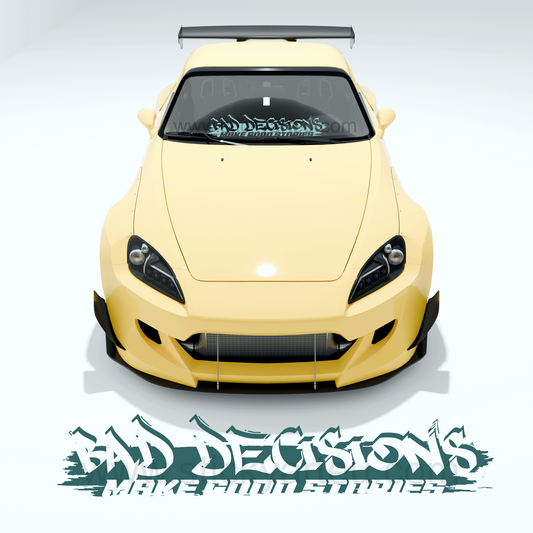 Bad Decisions Makes Good stories windshield decal rear window sticker