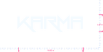 Text Karma Vinyl-Aufkleber mit individuellem Schriftzug/3,87 x 15,02 Zoll/ Weiß /