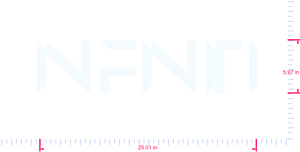 Text INFINITI Vinyl-Aufkleber mit individuellem Schriftzug / 5,97 x 25,01 Zoll / Weiß /