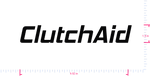 Text ClutchAid Vinyl custom lettering decall/1.5 x 9.52 in/ Black /