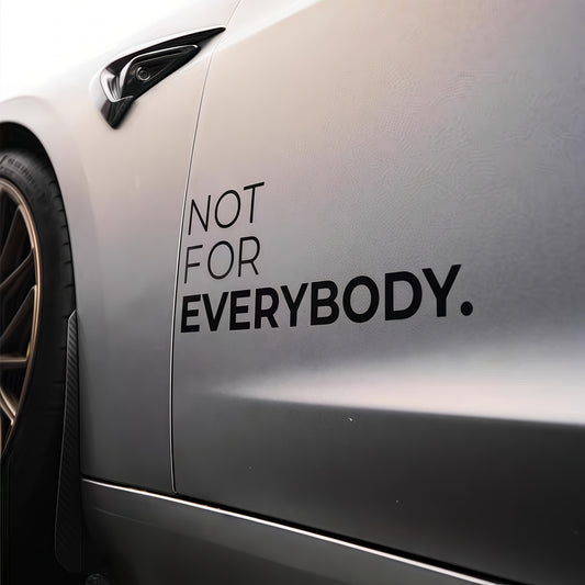 2 Sheets NOT FOR EVERYBOD Youngsters' Individual Modified Car Body Stickers