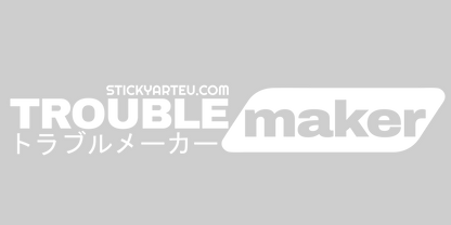 Autocollant de pare-brise Trouble Maker JDM