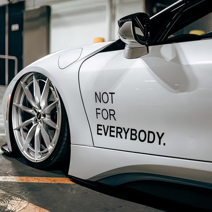 2 Sheets NOT FOR EVERYBOD Youngsters' Individual Modified Car Body Stickers