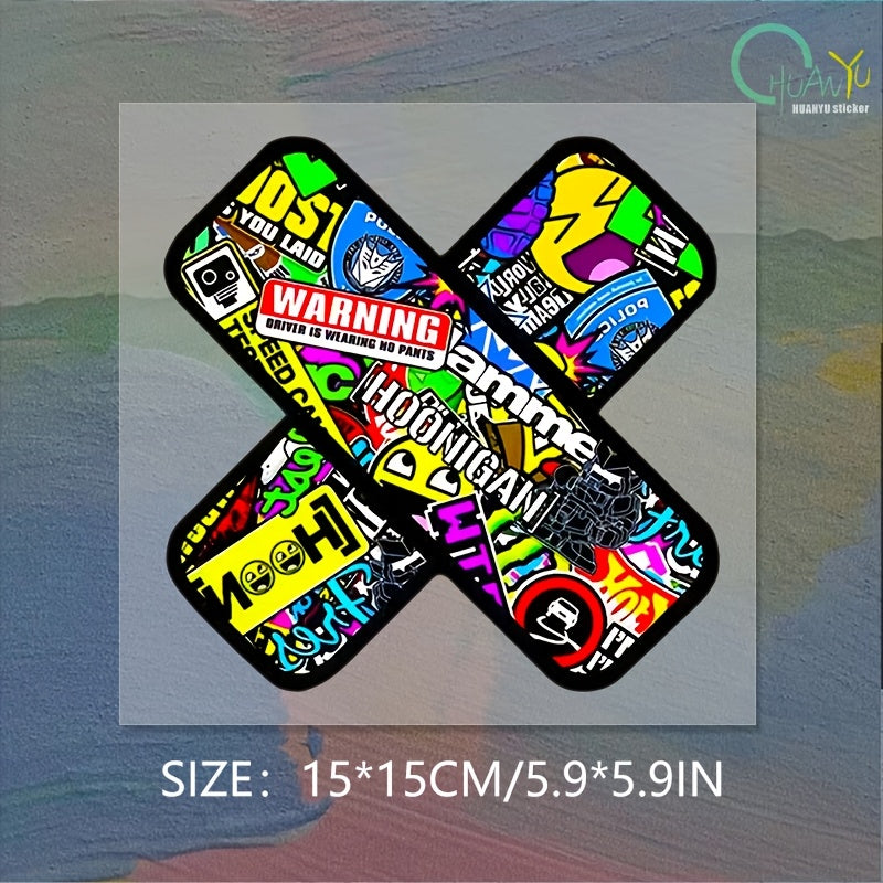 Bold Pattern Graffiti Bandage Design sticker