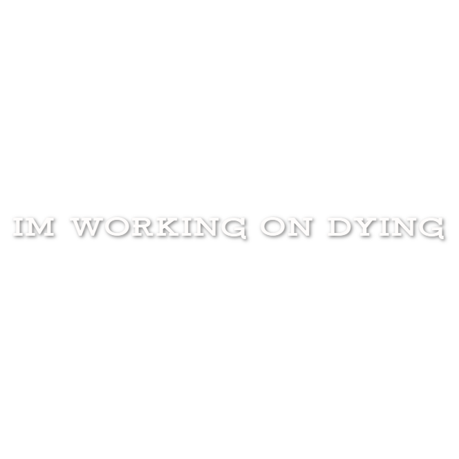 Custom Vinyl: IM WORKING ON DYING - custom-order-1781269170773-(qty 1)