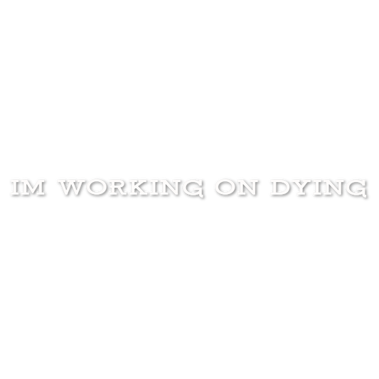 Custom Vinyl: IM WORKING ON DYING - custom-order-1781269170773-(qty 1)