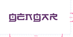 Text Gengar Vinyl benutzerdefinierte Schriftzug Aufkleber/1,5 x 9,6 in/ Violett /