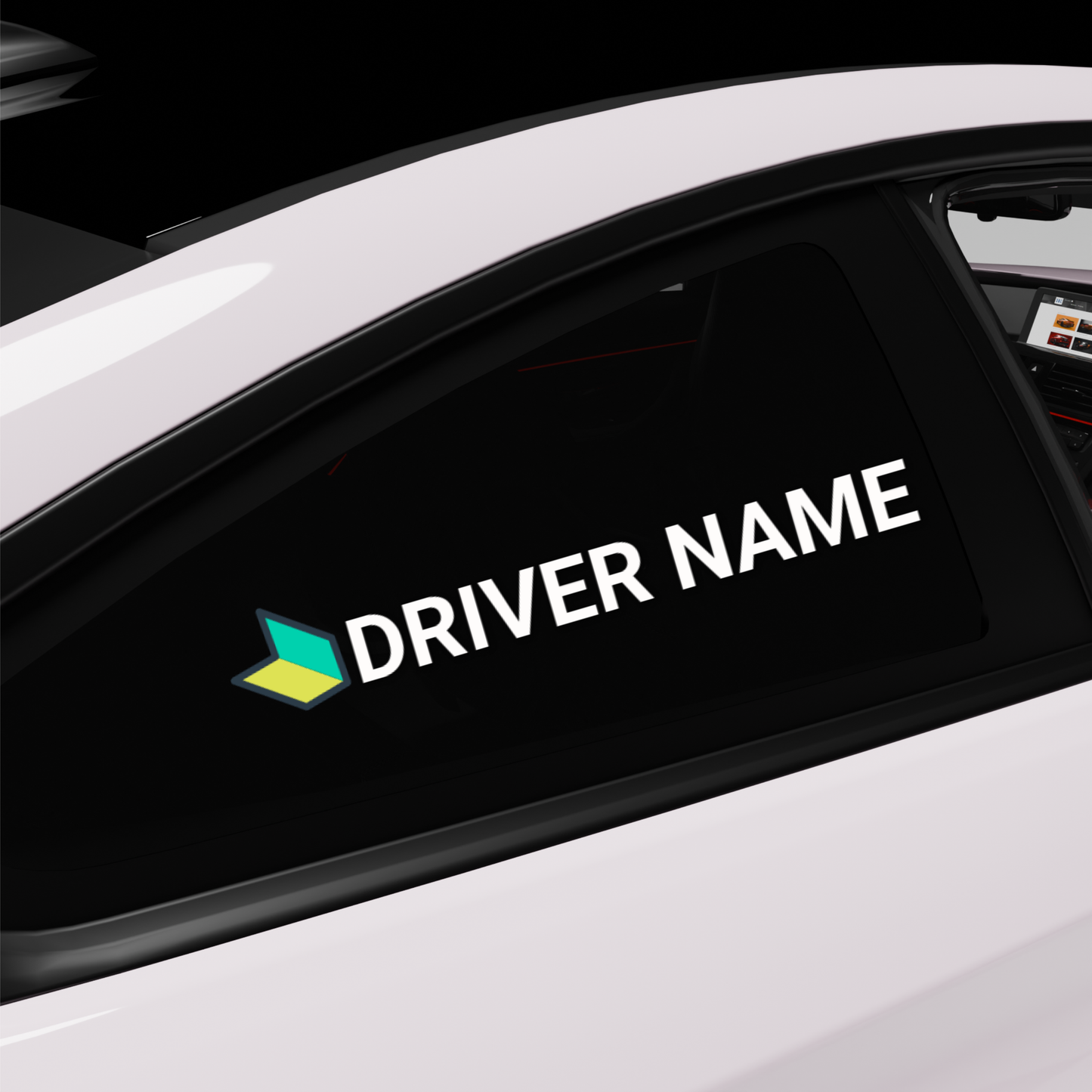Young Driver Japanese Name Custom Text - Any logo