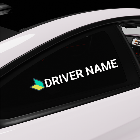 Young Driver Japanese Name Custom Text - Any logo