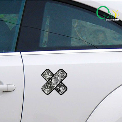 Bold Pattern Graffiti Bandage Design sticker