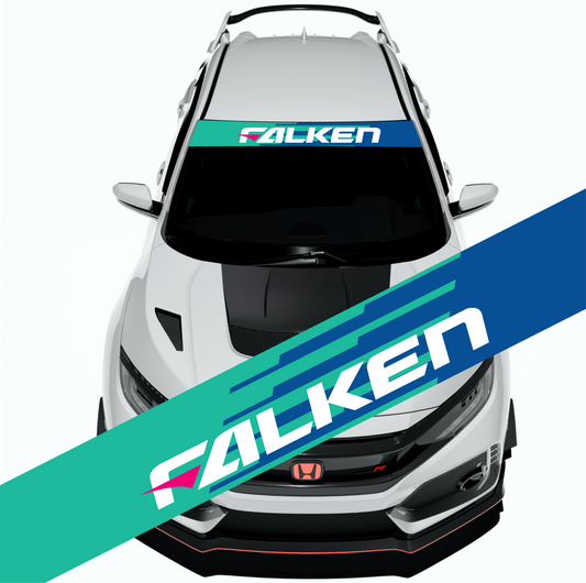 Bannière Sunstrip - Logos des sponsors - Falken l