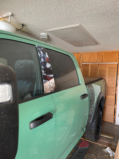 Autocollant pour montant central de portière de voiture musclée, motif drapeau américain « We The People » - Impression professionnelle