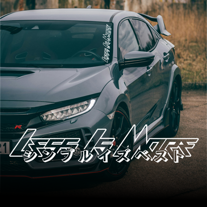 | Weniger ist mehr | , JDM-Aufkleber, Vinyl-Aufkleber