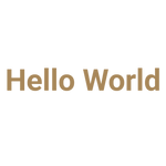 Custom Vinyl: Hello World