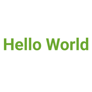 Custom Vinyl: Hello World