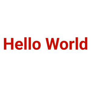 Custom Vinyl: Hello World