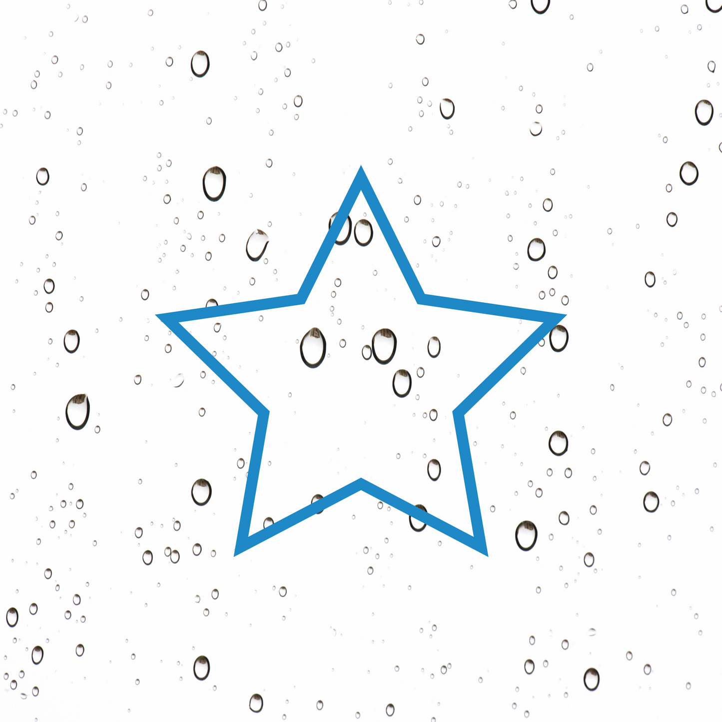 Star outline decal