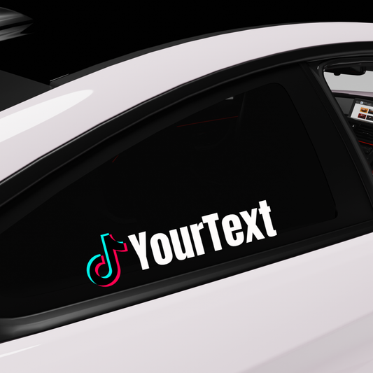 Tiktok Name Custom Text Sticker Colorfull - Any logo Decal