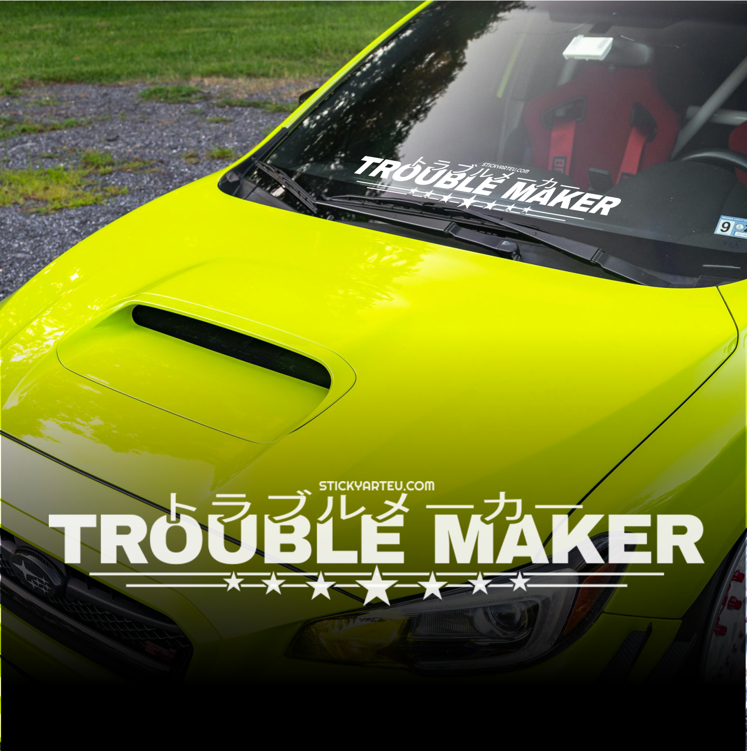Troublemaker Sticker Trouble Maker JDM windshield decal – stickyart
