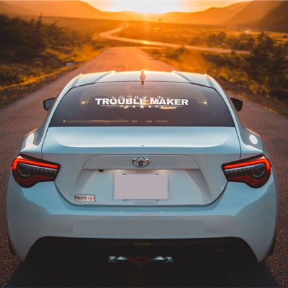 Trouble Maker JDM windshield decal
