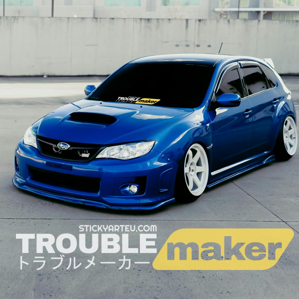 Trouble Maker JDM Windschutzscheibenaufkleber
