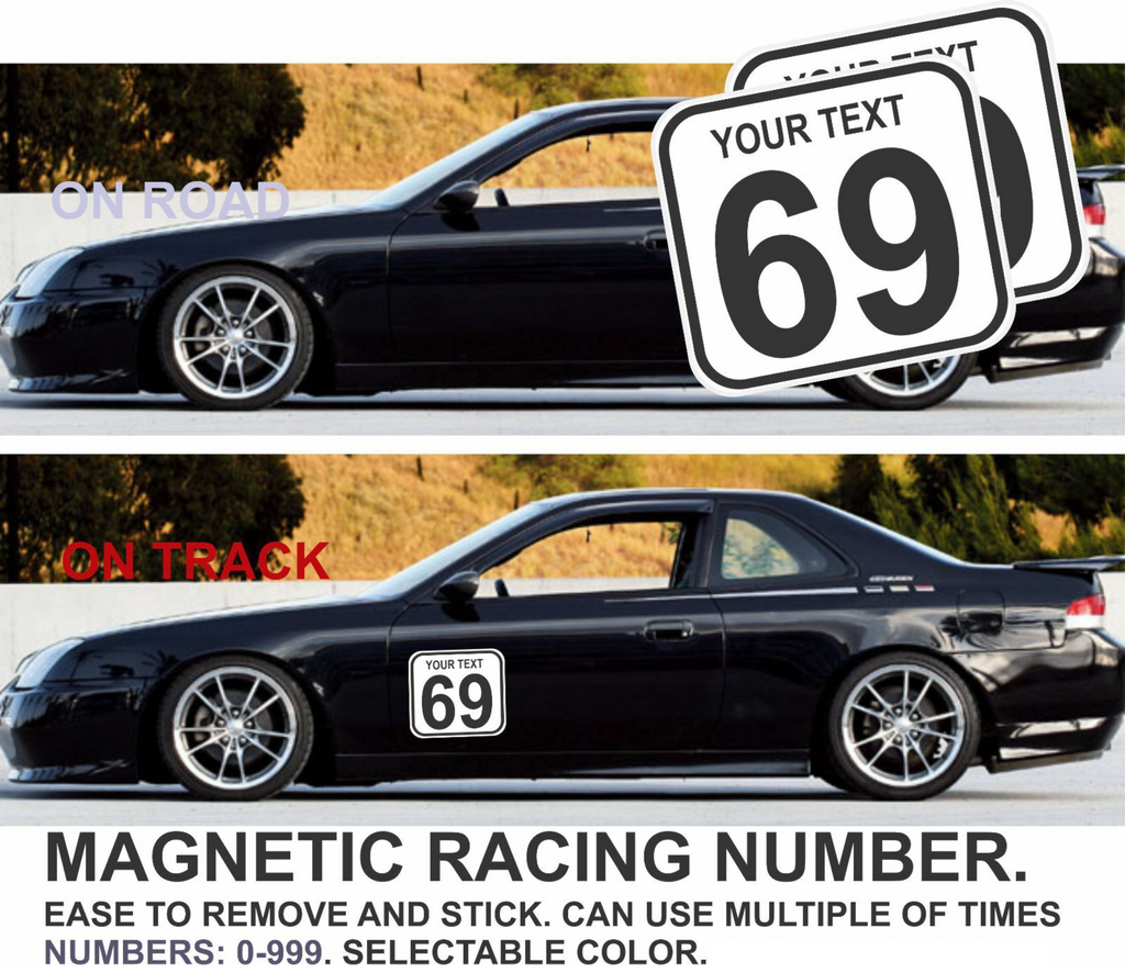 Racing Number  - Magnetic or Sticker (1 psc.)