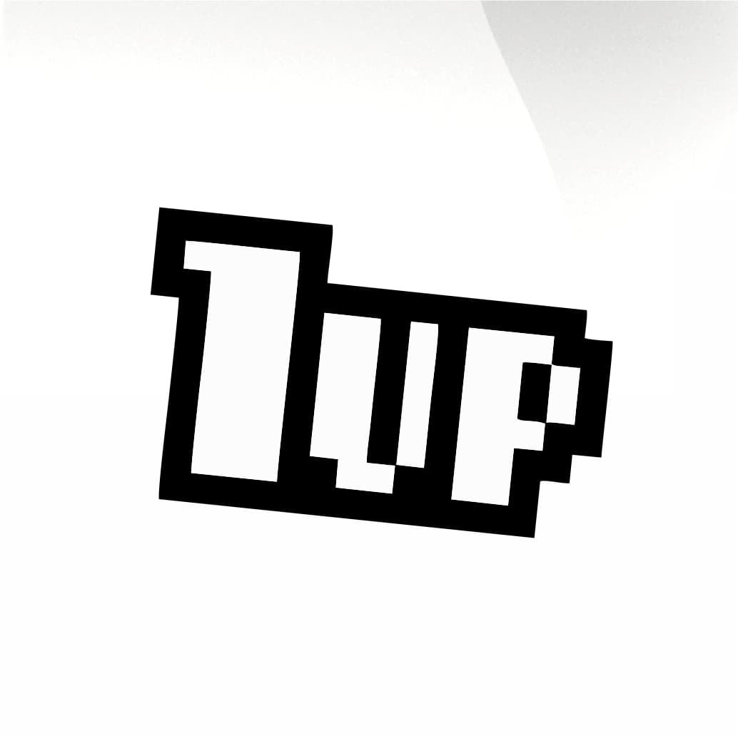 1up Car decal sticker - stickyarteu