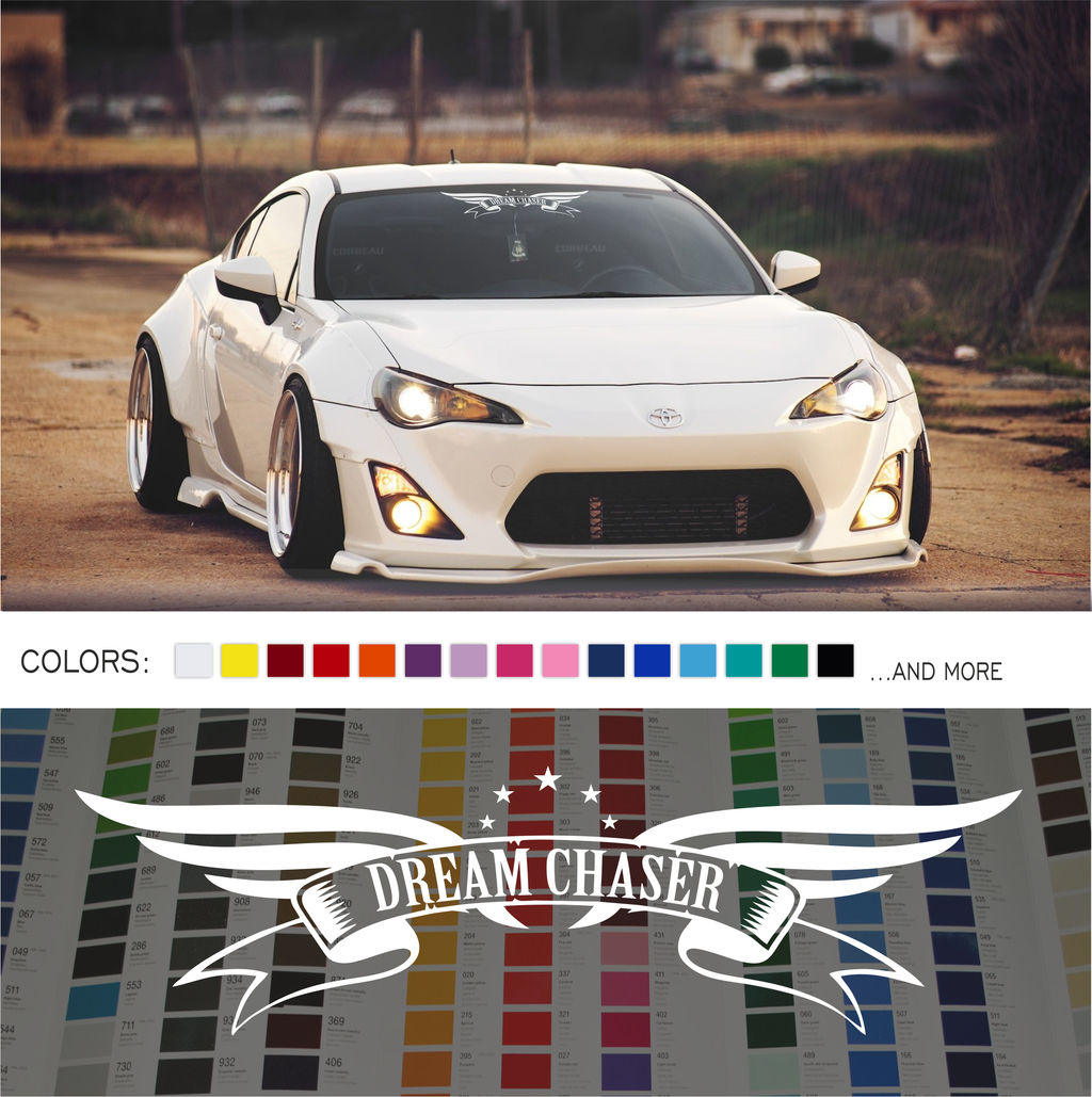 Dream Chaser 2 Decal Sticker Low JDM Drift Dope