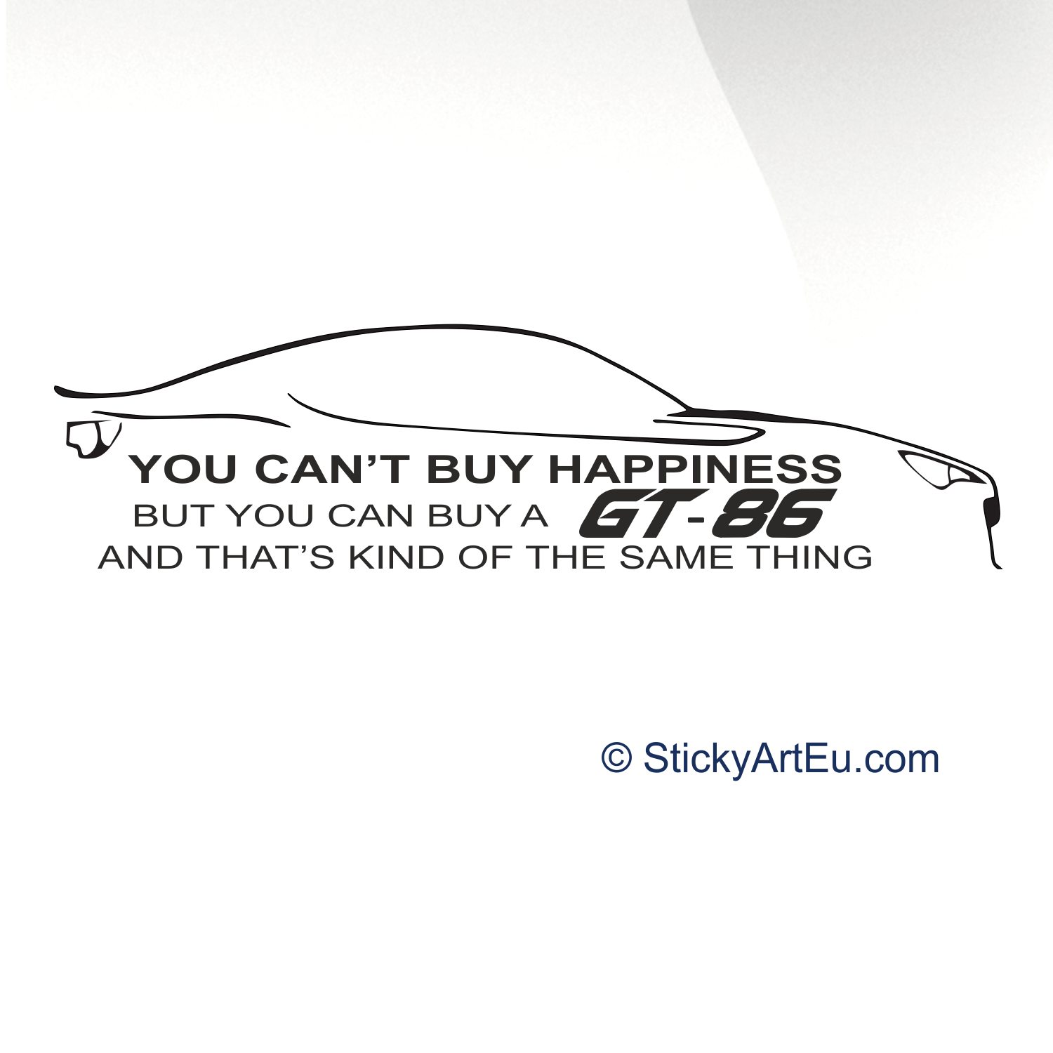 Toyota GT 86 Car decal sticker – stickyart