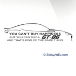 Toyota GT 86 Car decal sticker - stickyarteu