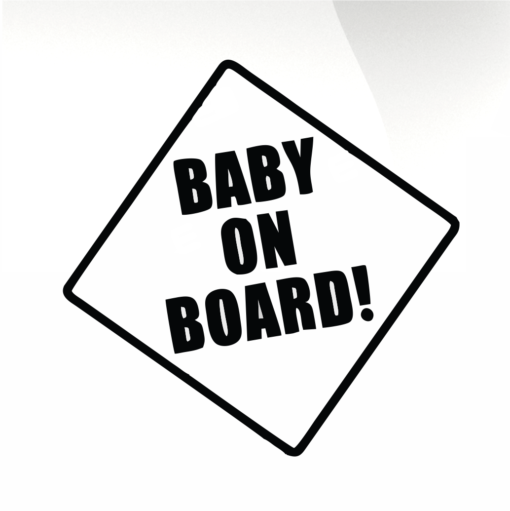 Baby on board Car decal sticker – stickyart