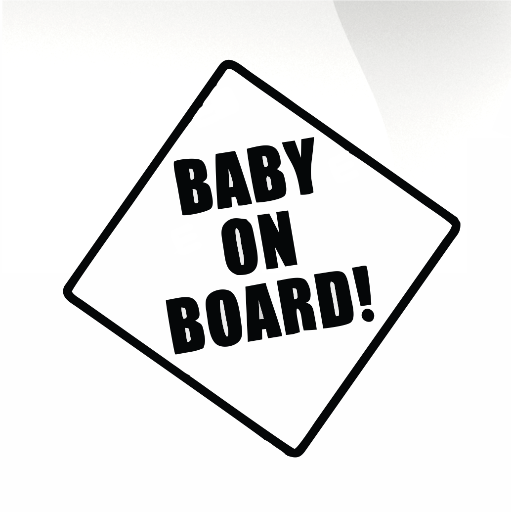 Baby on board Car decal sticker - stickyarteu