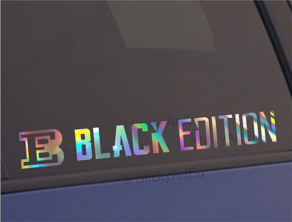 Black Edition Sticker decal