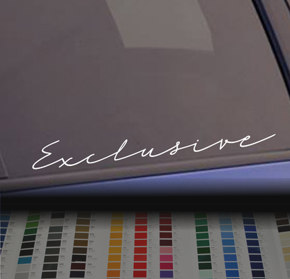 Autocollant exclusif pour bannière