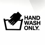 Hand wash only Car decal sticker - stickyarteu