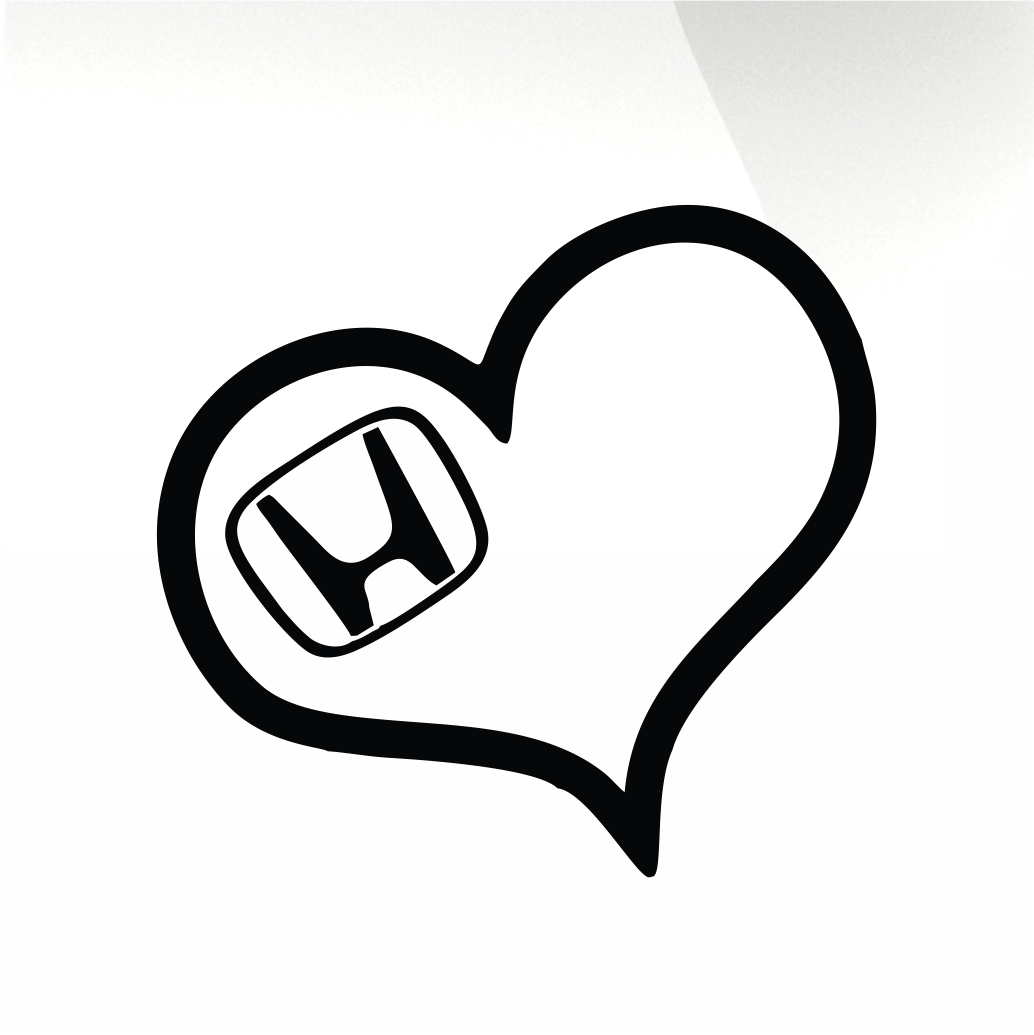 Heart Car decal sticker - stickyarteu